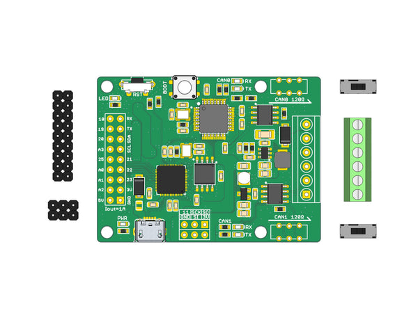 CANBed Dual - Arduino CAN Bus Dual-FD Dev Kit based on RP2040