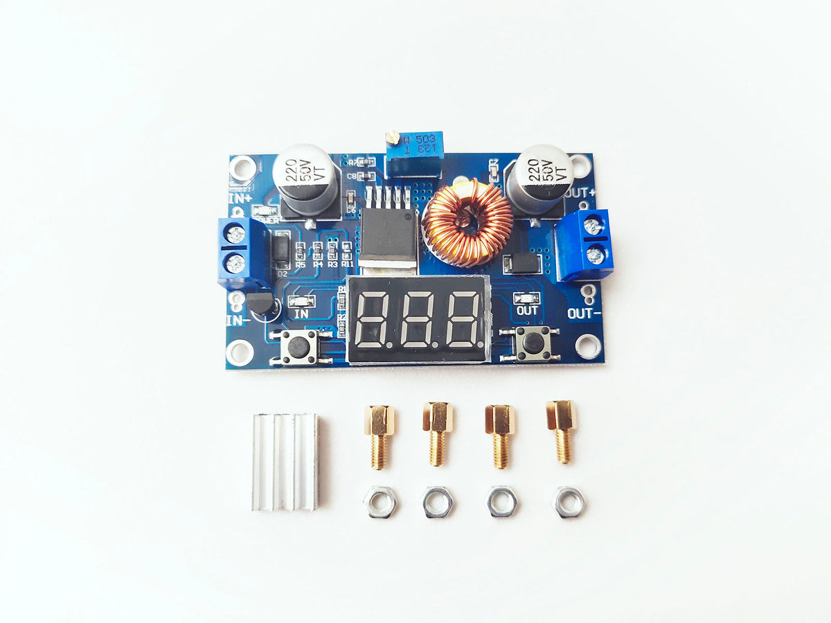 DC-DC Adjustable Step-Down Convertor 5A/75W with Digital Display