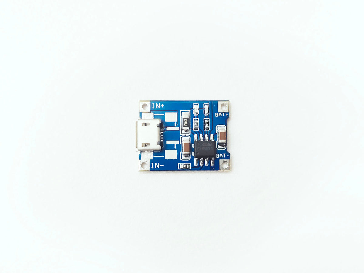 TP4056 Li-ion Battery Charging & Protection Panel with Micro-USB 1A