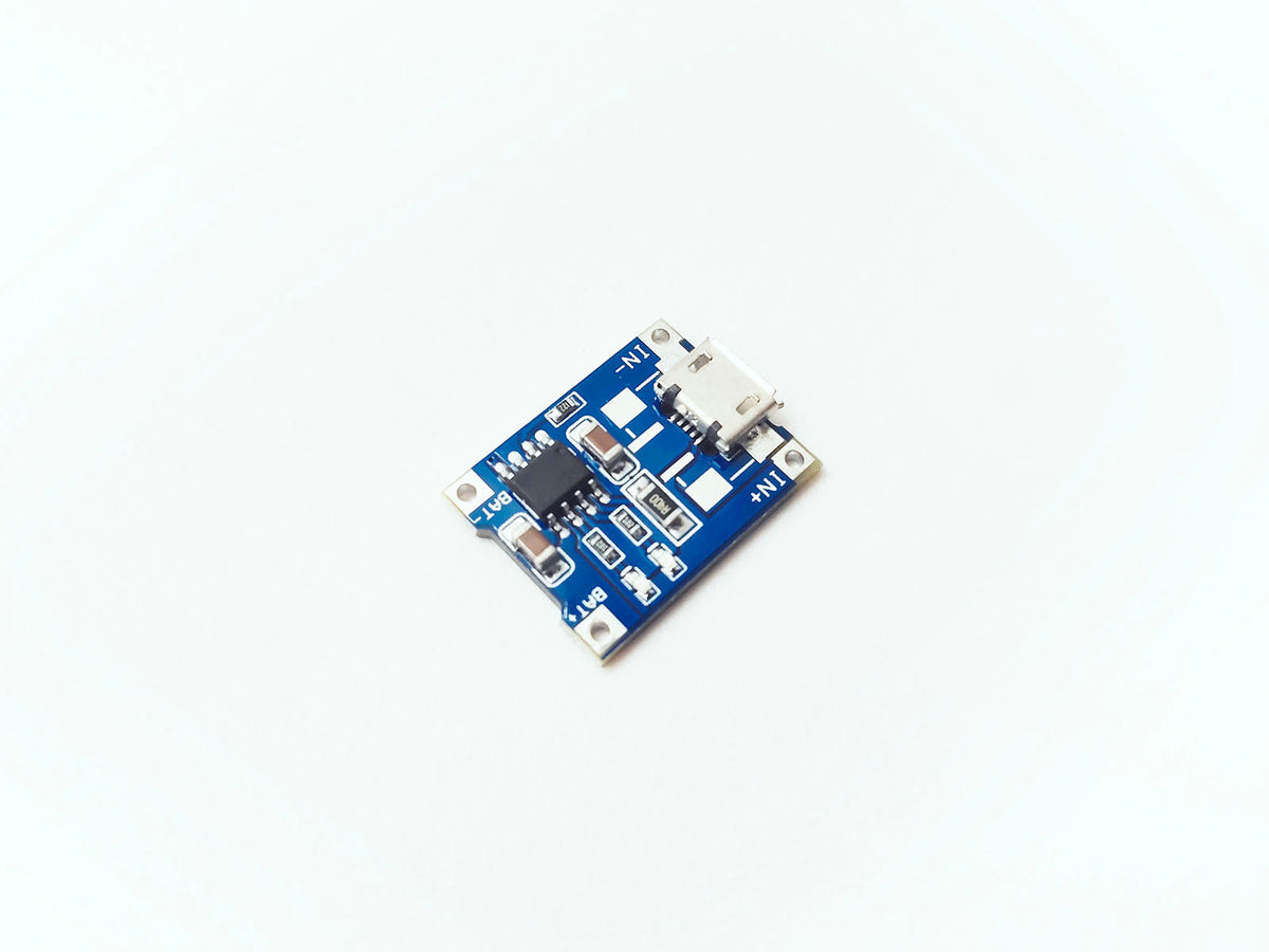 TP4056 Li-ion Battery Charging & Protection Panel with Micro-USB 1A